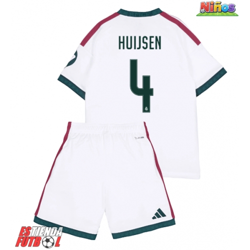 Real Madrid Dean Huijsen #4 Primera Equipación Niños 2026-27 Manga Corta (+ Pantalones cortos)